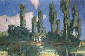Poplars by Water